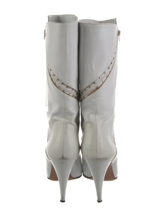 Casadei Leather Studded Accents Boots