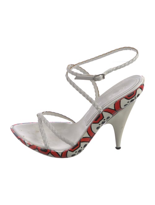 Casadei Leather Printed Sandals