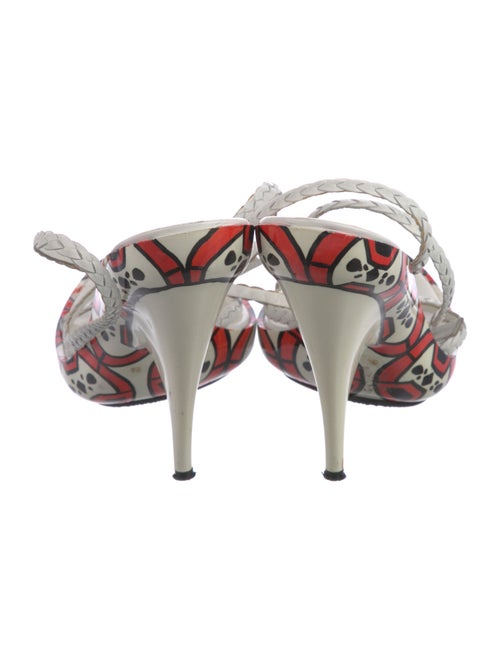 Casadei Leather Printed Sandals