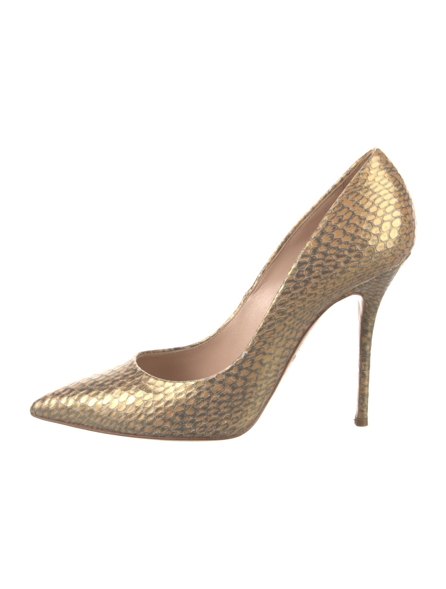Casadei Snakeskin Animal Print Pumps