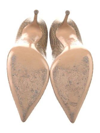Casadei Snakeskin Animal Print Pumps
