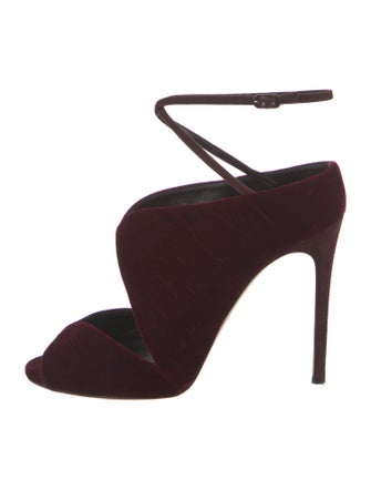 Casadei Velvet Slingback Pumps