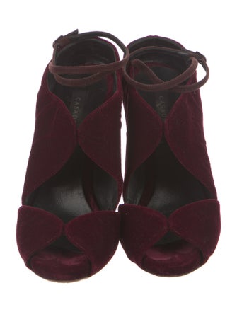 Casadei Velvet Slingback Pumps