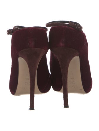 Casadei Velvet Slingback Pumps