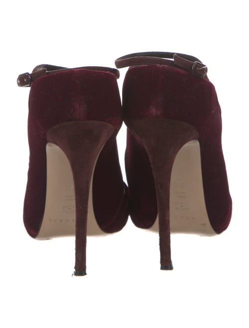 Casadei Velvet Slingback Pumps