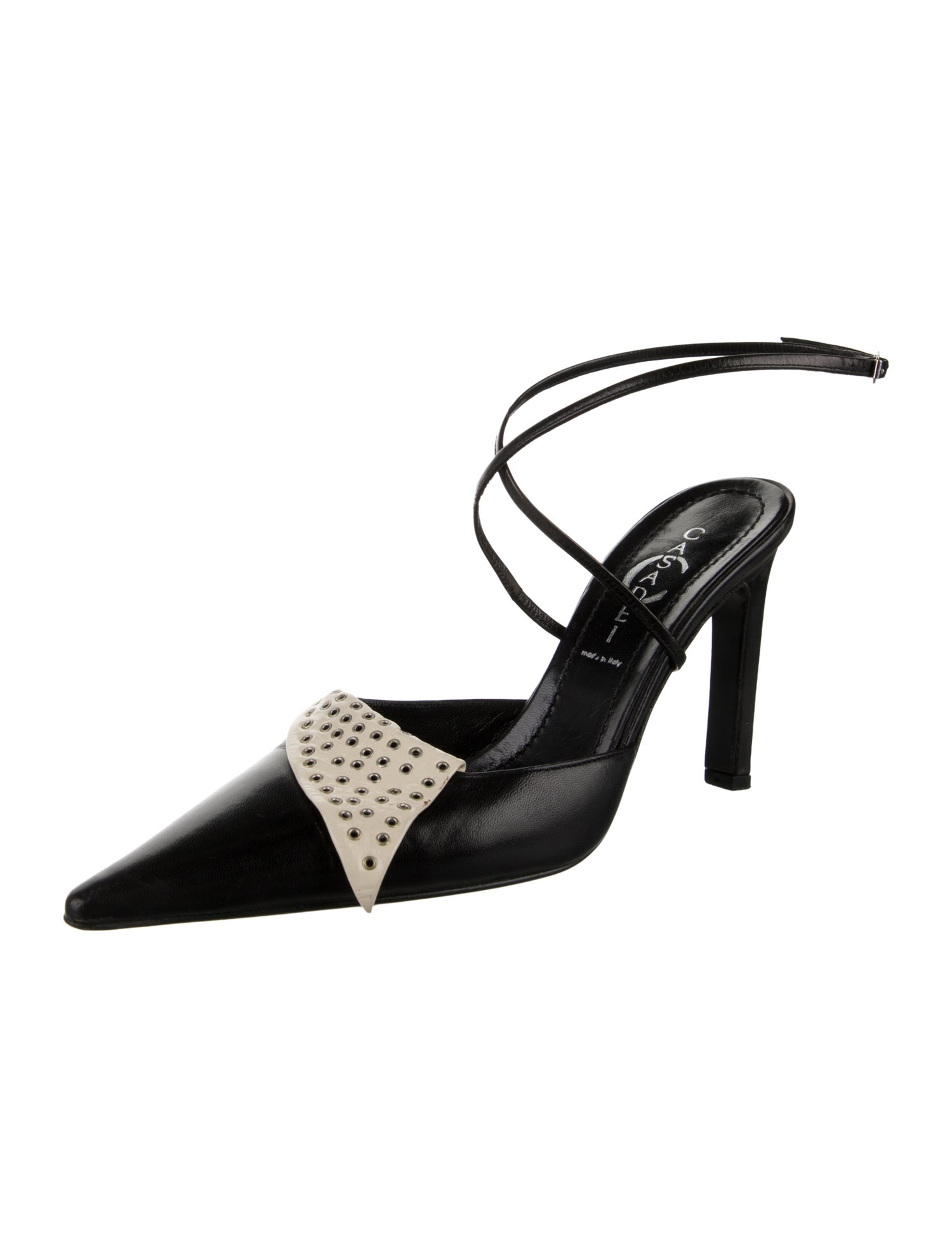 Casadei Leather Slingback Sandals