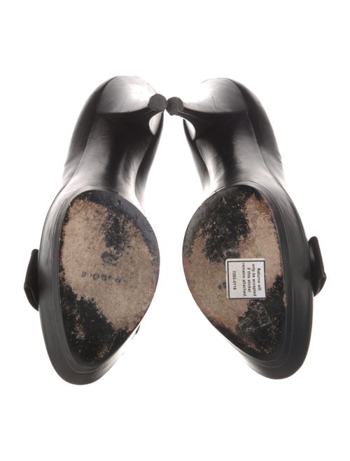 Casadei Leather Bow Accents Pumps