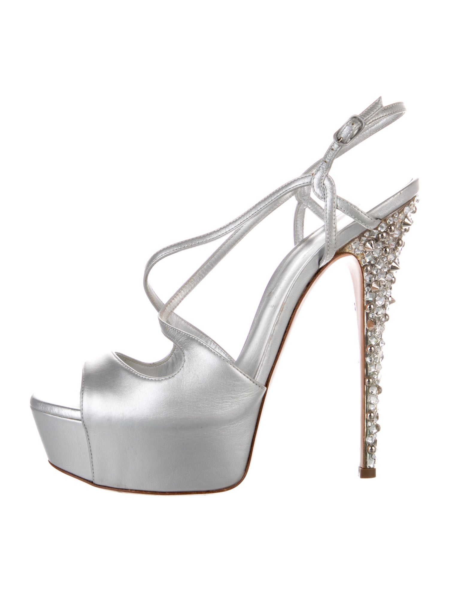 Casadei Leather Animal Print T-Strap Pumps