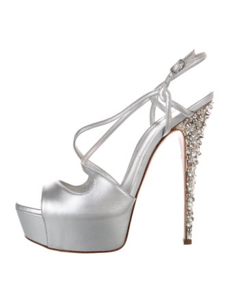 Casadei Leather Animal Print T-Strap Pumps