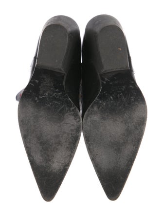 Casadei Leather Patterned Western Boots