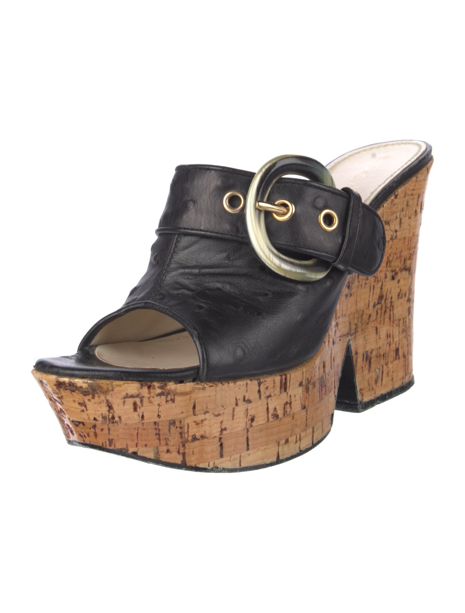 Casadei Patent Leather Slides