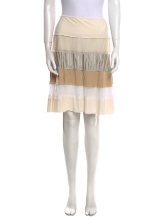 Casadei Colorblock Pattern Knee-Length Skirt