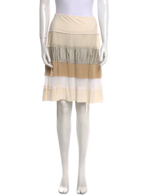 Casadei Colorblock Pattern Knee-Length Skirt