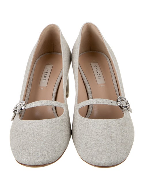 Casadei Glitter Accents Pumps
