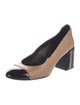 Casadei Leather Colorblock Pattern Pumps