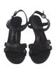 Casadei Snakeskin Animal Print T-Strap Sandals