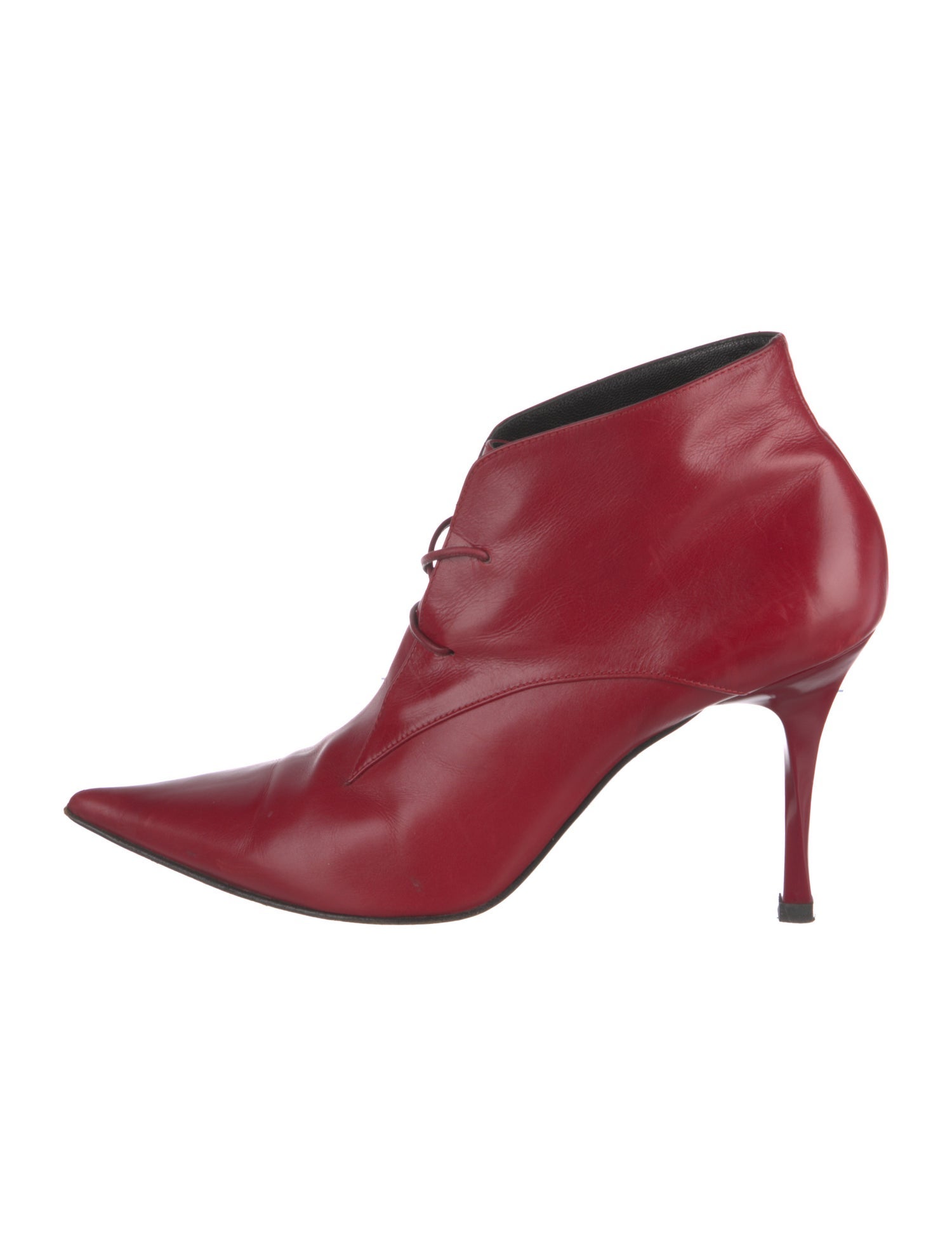 Casadei Leather Lace-Up Boots