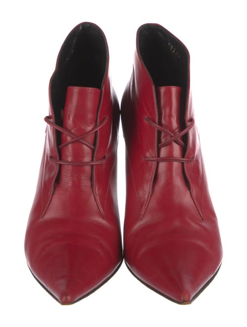 Casadei Leather Lace-Up Boots