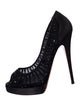 Casadei Satin Crystal Embellishments Pumps