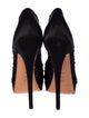 Casadei Satin Crystal Embellishments Pumps