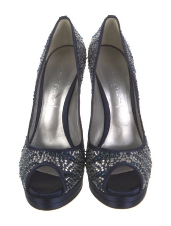 Casadei Crystal Crystal Embellishments Pumps