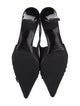 Casadei Satin Bow Accents Slingback Pumps