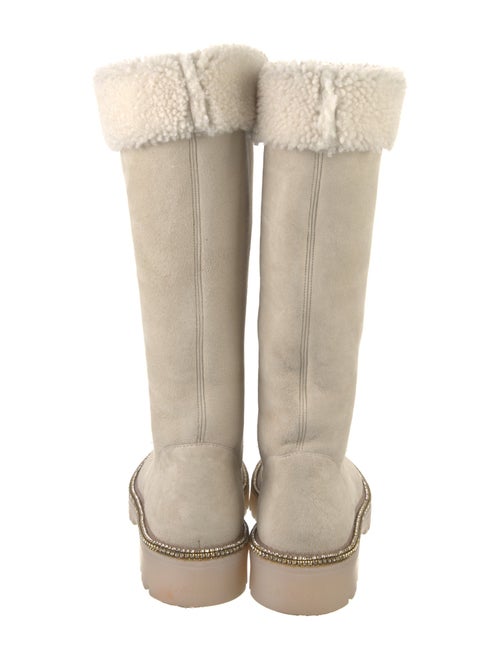 Casadei Suede Crystal Embellishments Boots