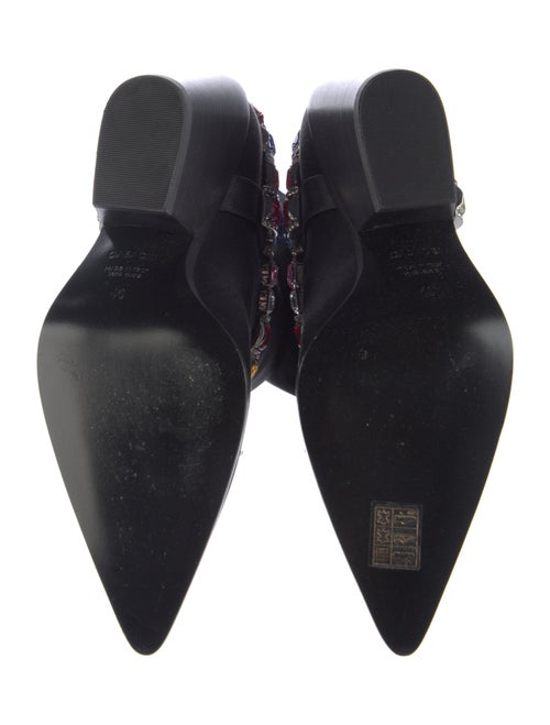 Casadei Satin Crystal Embellishments Western Boots
