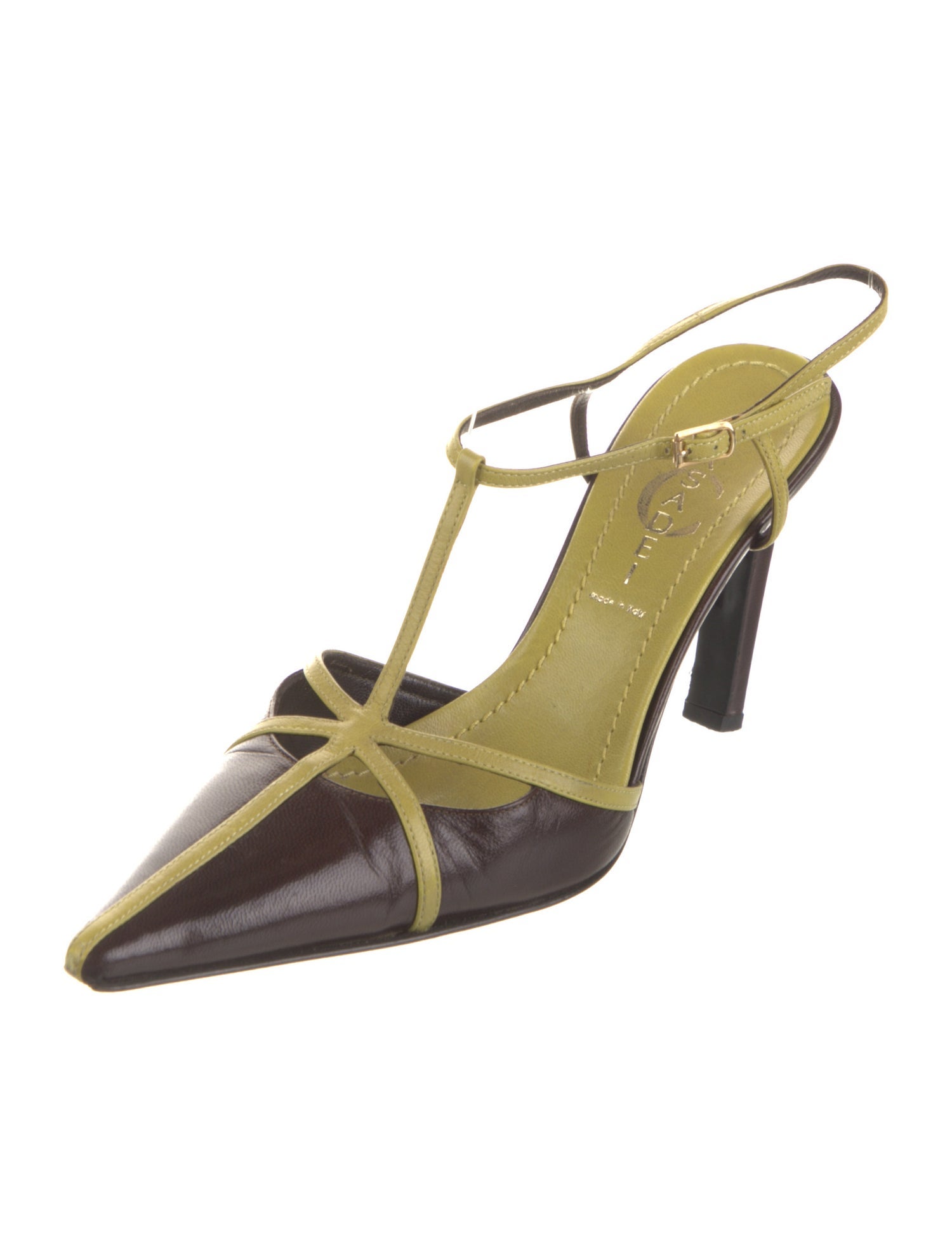 Casadei Leather T-Strap Pumps