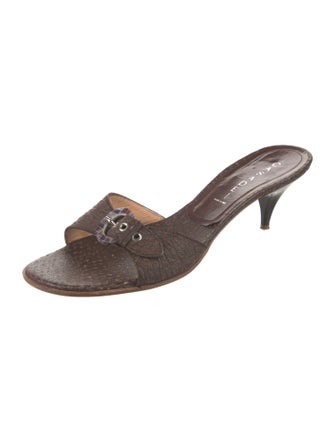 Casadei Leather Slides