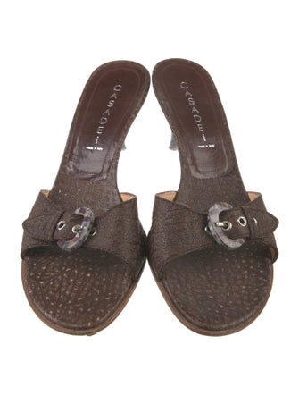 Casadei Leather Slides