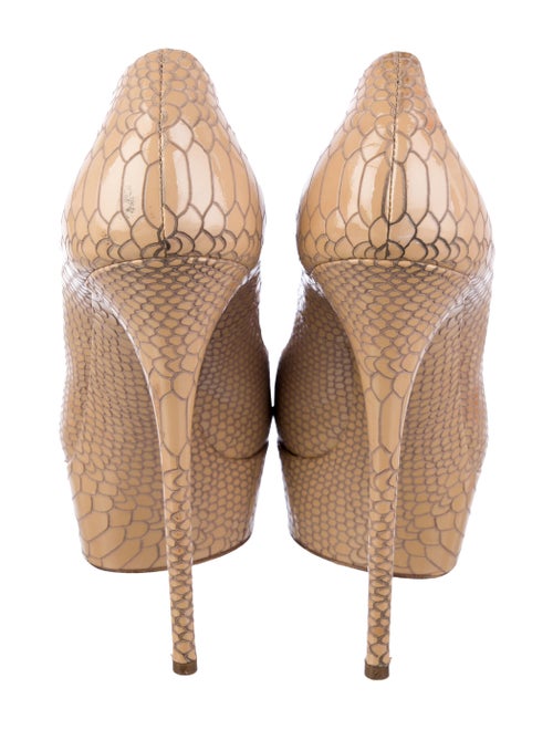 Casadei Leather Animal Print Pumps