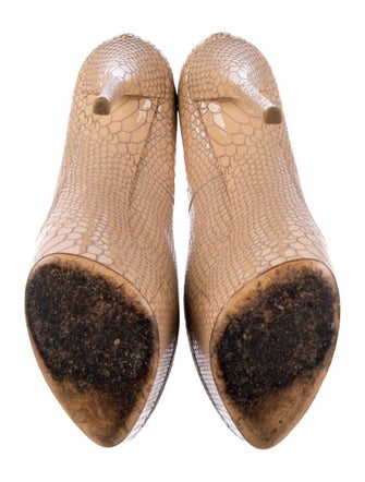 Casadei Leather Animal Print Pumps