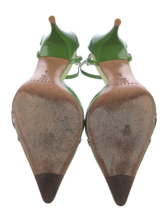 Casadei Patent Leather D'Orsay Pumps