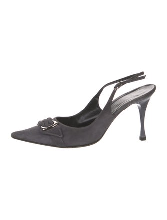 Casadei Leather Slingback Pumps