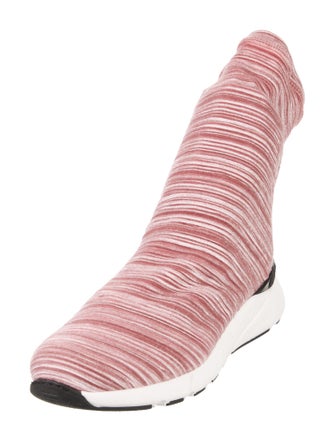 Casadei Striped Sock Sneakers