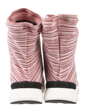 Casadei Striped Sock Sneakers
