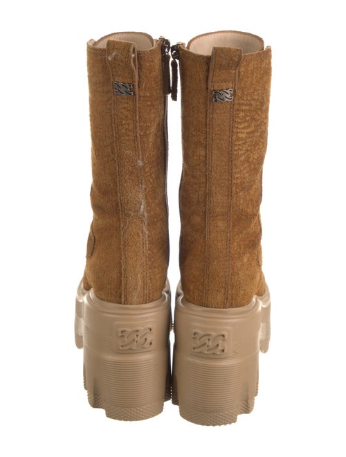 Casadei Suede Combat Boots