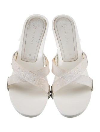 Casadei Leather Slides