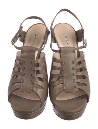 Casadei Leather Slingback Sandals
