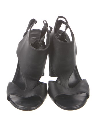 Casadei Leather T-Strap Sandals