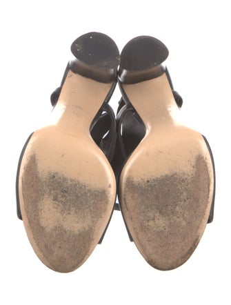 Casadei Leather T-Strap Sandals