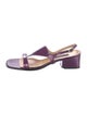 Casadei Patent Leather Slingback Sandals