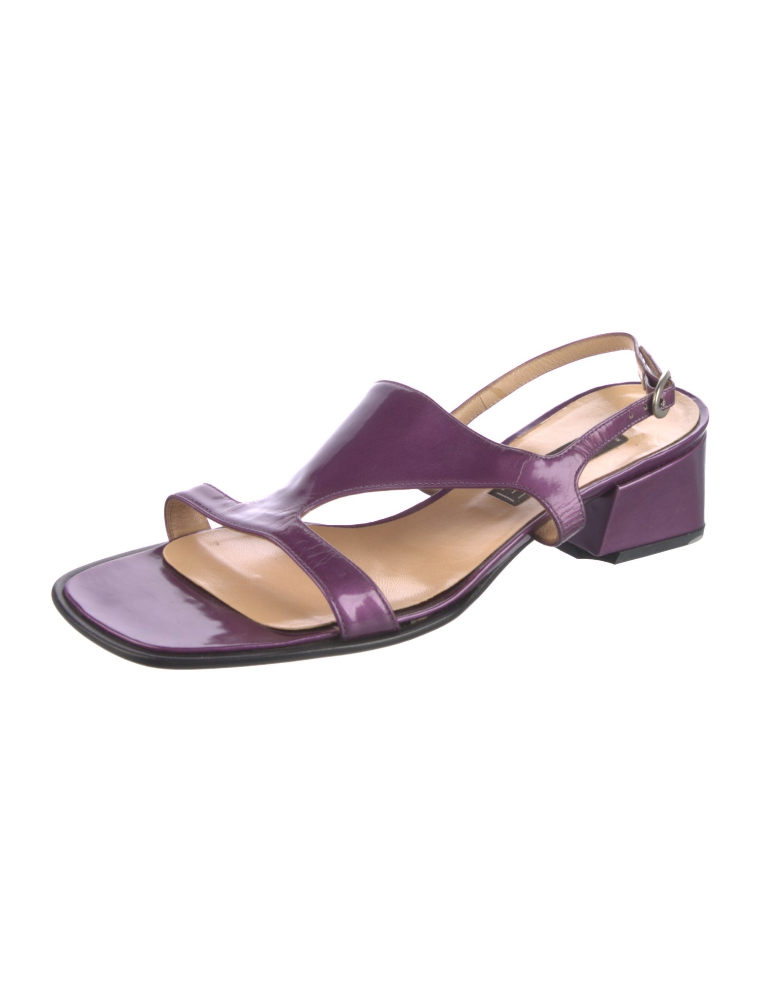 Casadei Patent Leather Slingback Sandals