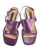 Casadei Patent Leather Slingback Sandals