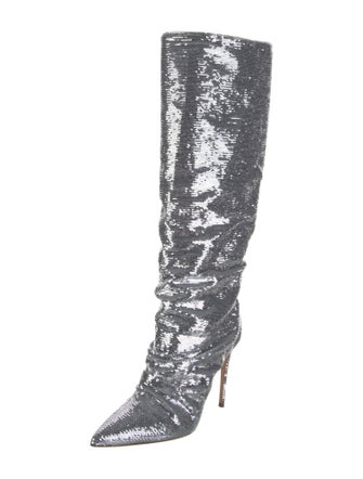 Casadei Sequins Patterned Boots