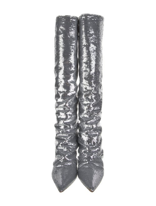 Casadei Sequins Patterned Boots