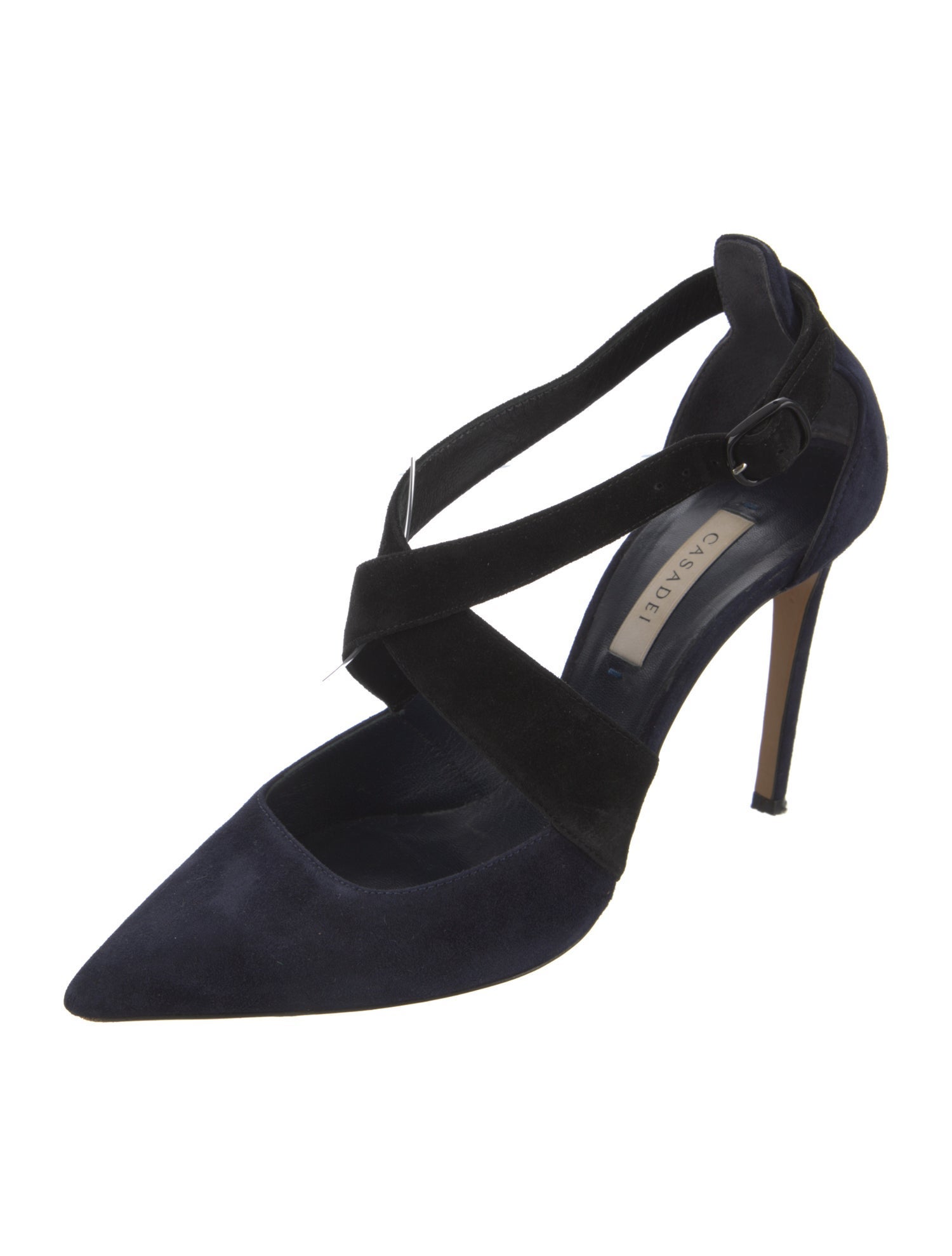Casadei Suede D'Orsay Pumps