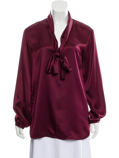 Celine Silk Long Sleeve Blouse