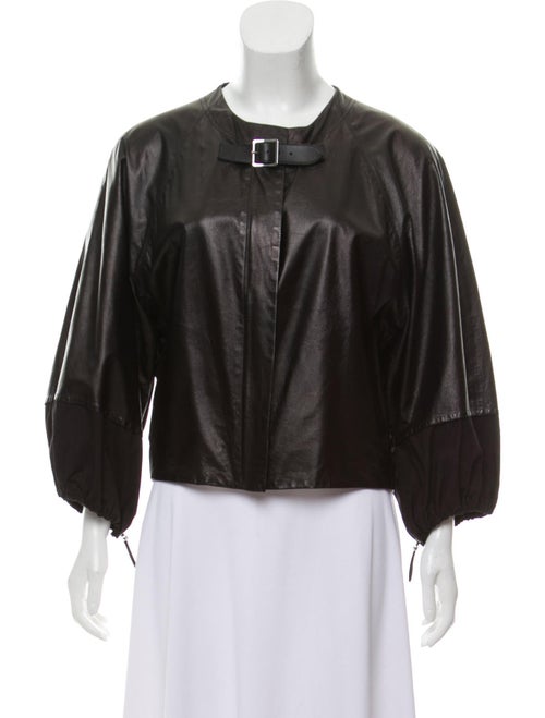 Celine Lightweight Leather Jacket Black